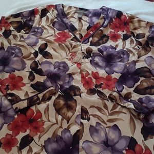 Floral Valerie Stevens Night Gown Large